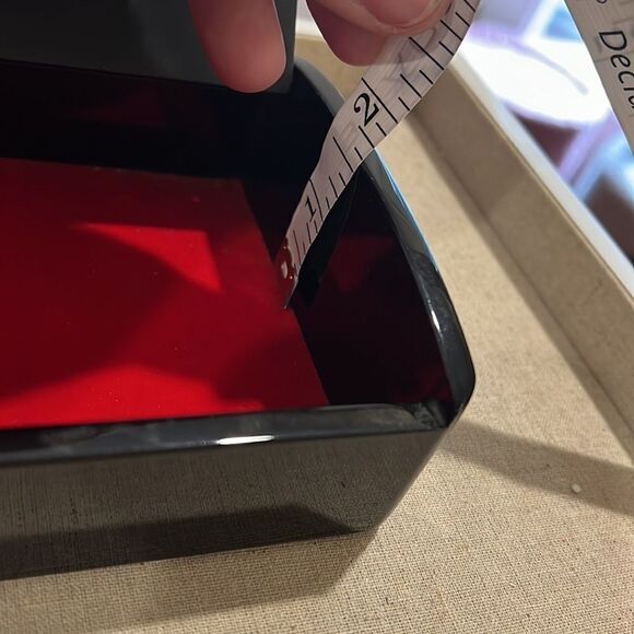 Korean Handmade Jewelry Box Green and Black with bird inlay - Picture 7 of 7